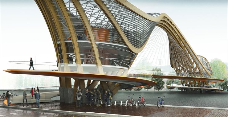 Vochtig Jet steno Mixed-use Bridge for Amsterdam / Laurent Saint-Val - eVolo | Architecture  Magazine
