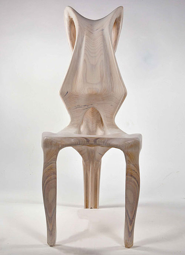 Exocarp Chair, Guillermo Bernal, chair design, biomimetic design, organic furniture