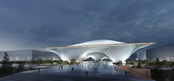 National Art Museum of China, MAD Architects, architecture competition, museum architecture, floating architecture, 2008 Olympics 
