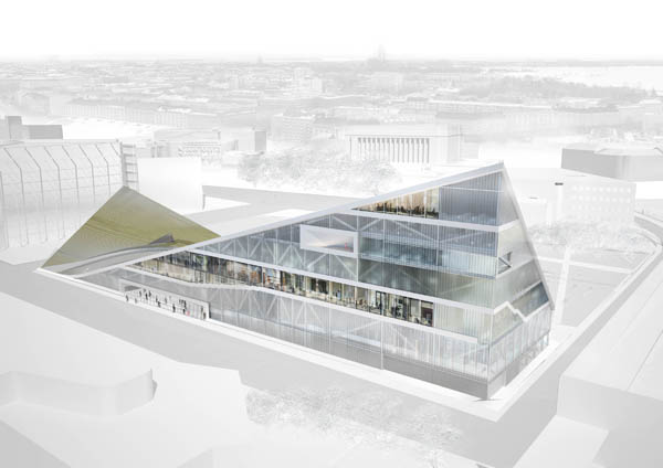 Helsinki Central Library, OODA, architectural competition, OODA, ooda, Helsinki Central Library, bio efficiency, iconic design, Helsinki, Finland, Toolonlahti, sustainable design