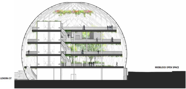 NBBJ, Amazon Seattle Headquarters, Seattle, US, Amazon, green design, sustainable design, dome, sustainable building, solar power