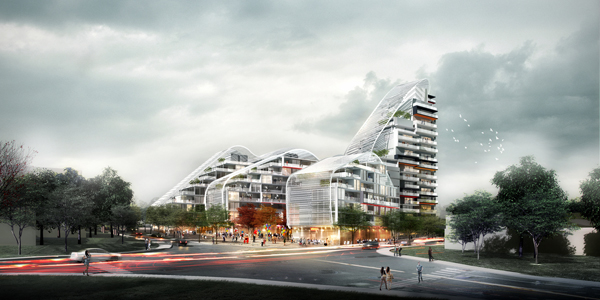 The Bass and Flinders Gateway development, Australia, Wollongong, New South Wales, Spark, mixed-use, residential, complex, playful