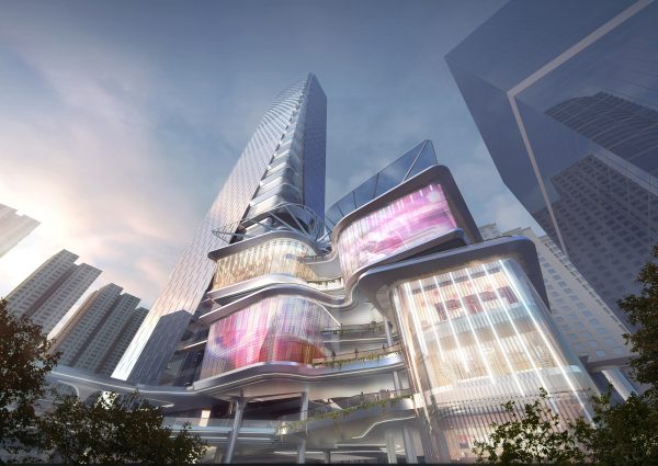 Aedas Designs An Urban Oasis With Staggered Green Retail Arcade In Shenzhen, China