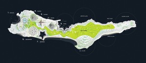 Zira Island, BIG Architects, Azerbaijan, sustainable design, master plan, urban planning, artificial ecosystem, mountain development