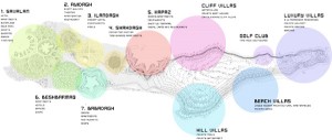 Zira Island, BIG Architects, Azerbaijan, sustainable design, master plan, urban planning, artificial ecosystem, mountain development