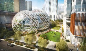 NBBJ, Amazon Seattle Headquarters, Seattle, US, Amazon, green design, sustainable design, dome, sustainable building, solar power