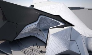 Tom Wiscombe Design, Bulgaria, Walltopia, multi-layered façade, multi-layered skin, organic form, object in object system, Collider Activity Center