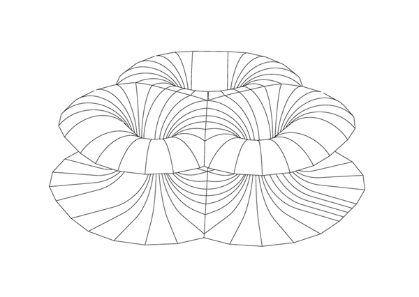 Benoit Croo, Chalmers Arkitektur, COWI, Marcus Abrahamsson, Röhsska Museum of Design, The Archipelago Pavilion, pavilion, Sweden, parametric design, parametrics, grasshopper