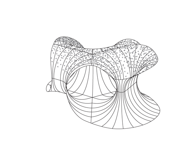 Benoit Croo, Chalmers Arkitektur, COWI, Marcus Abrahamsson, Röhsska Museum of Design, The Archipelago Pavilion, pavilion, Sweden, parametric design, parametrics, grasshopper