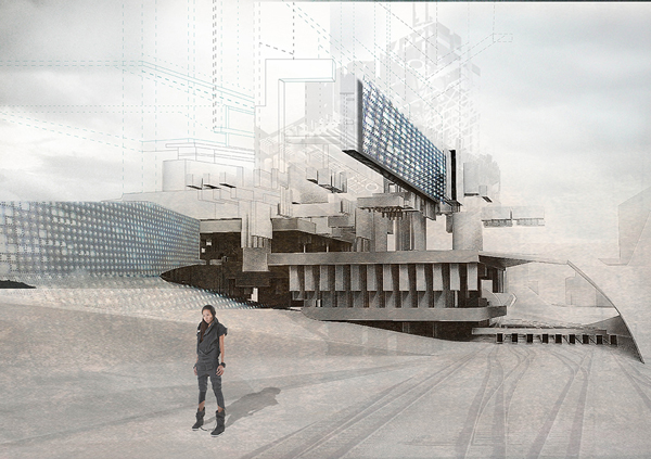 Hub, Miami, ridley scott, blade runner, Patrick soares, indira alam, Florida International University, Los Angeles, US, California, organic landscape, dystopic, Deleuze, Archigram, Plug-in City, Mat-Urbanism