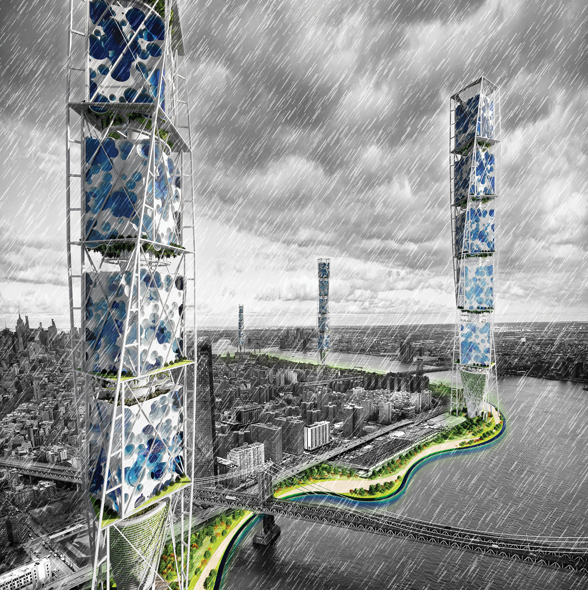 Sponge: Skyscraper Designed To Contain, Store, Treat, And Distribute Water  In NYC - eVolo | Architecture Magazine