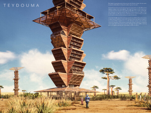 Teydouma: 3D-Printed Vernacular Skyscraper In Sahel, Africa